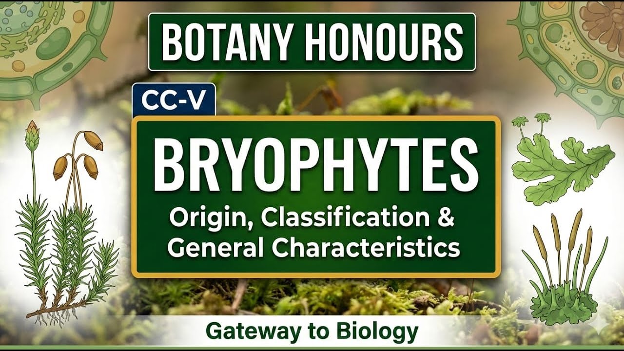 Bryophytes || part-3 || Archegoniate || Botany Honours@gitasbiology