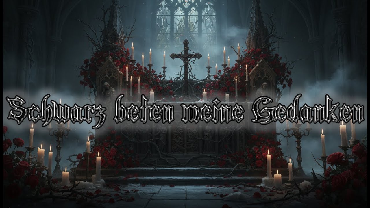 Schwarz beten meine Gedanken