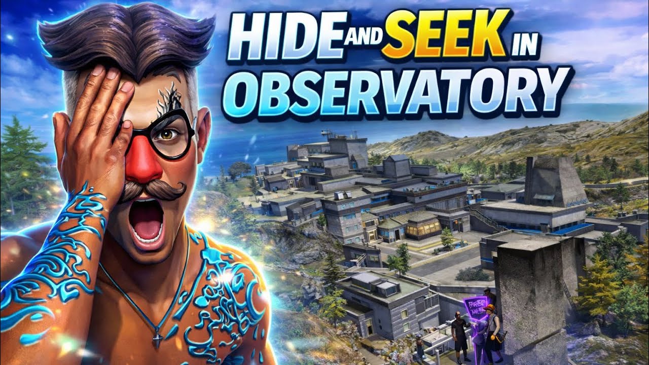 Hide and seek in observatory🤯🤔|Freefire|￼Garena Freefire