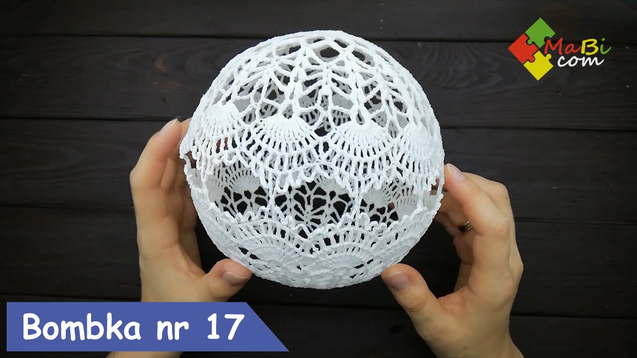 Szydełkowa bombka nr 17/Crochet Christmas ball No 17