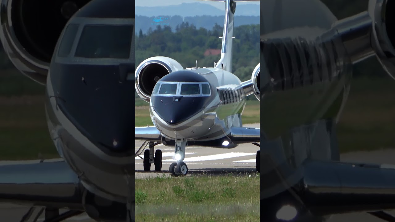 Gulfstream G500: Spectacular Short Takeoff at Bern, Switzerland