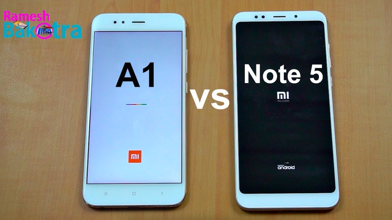 Redmi Note 5 vs Mi A1 SpeedTest and Camera Compare