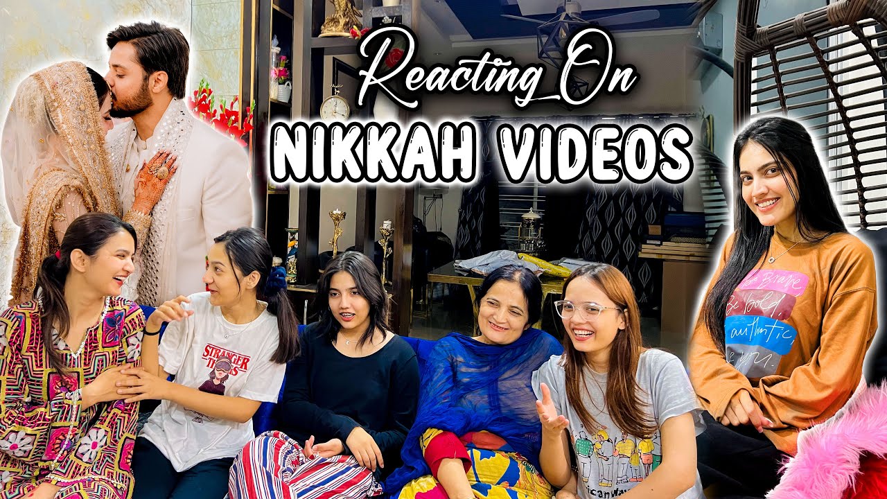 REACTING ON OUR NIKKAH PICS & VIDEOS 😍 | Itny Ziada Parcel Agaye 😂 | Mama Ko Phir Sy Rona Agya 🥹