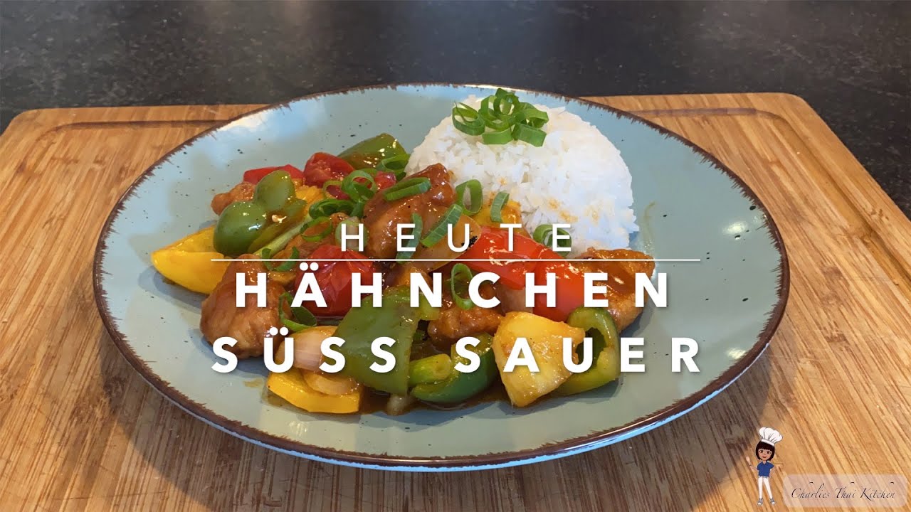 Super leckeres Hähnchen Süßsauer / Super tasty sweet and sour chicken 😋🥘👌🏾