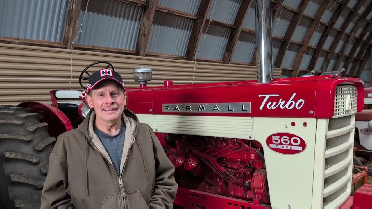 Трактор Farmall под давлением — модель 560 с заводским турбокомплектом IH. Из моего последнего эп...