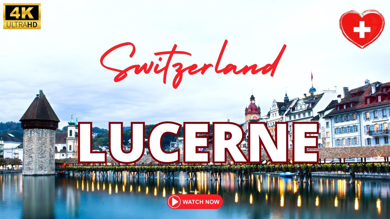 Lucerne Walking Tour 2024 Switzerland Luzern [4K Ultra HD]