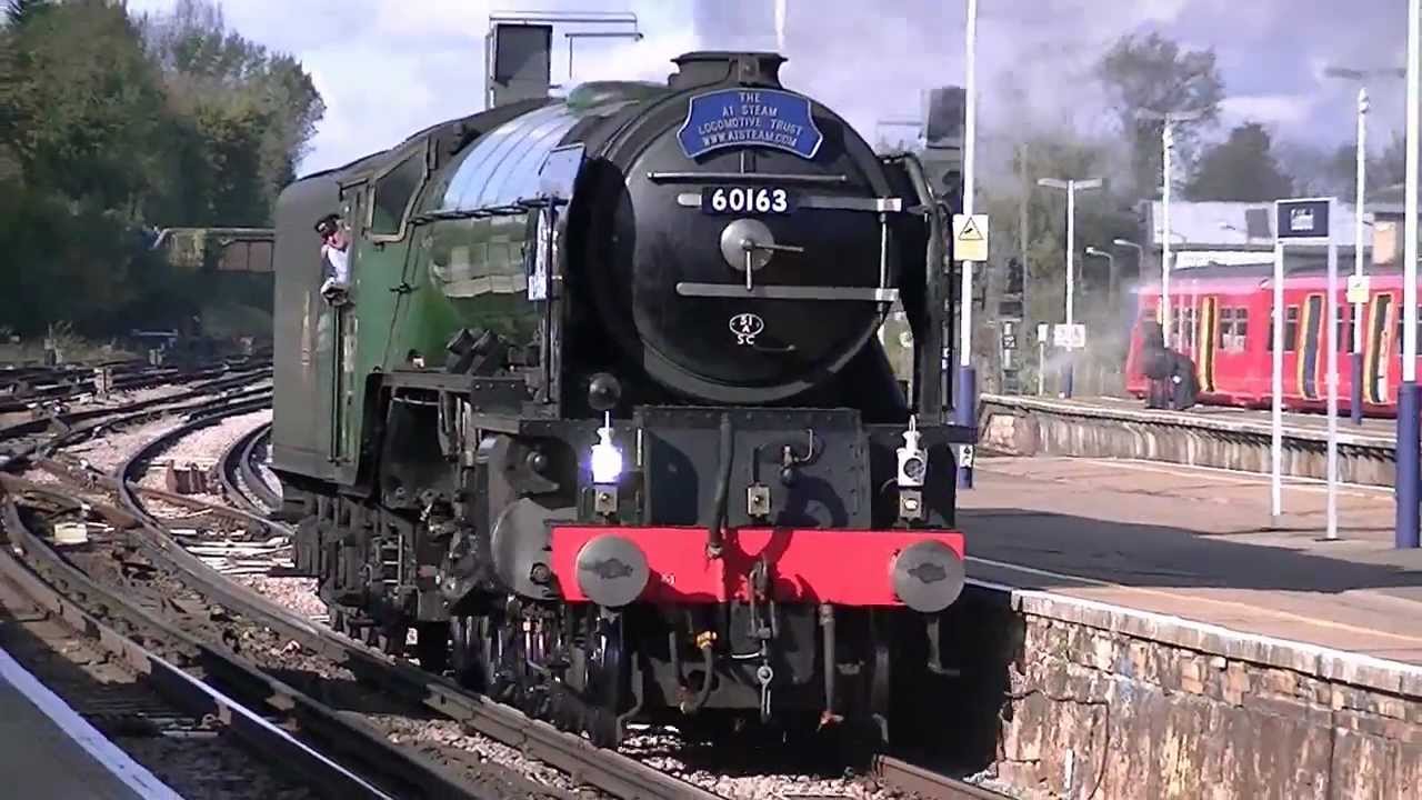 3 Steam Trains at Guildford - 20/10/2011