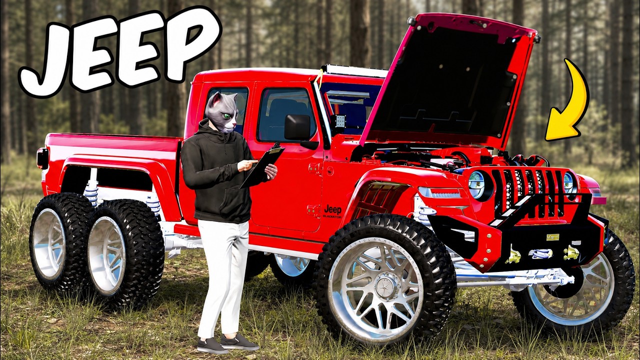 Restoring a Fully Customized Jeep Gladiator in GTA 5 RP