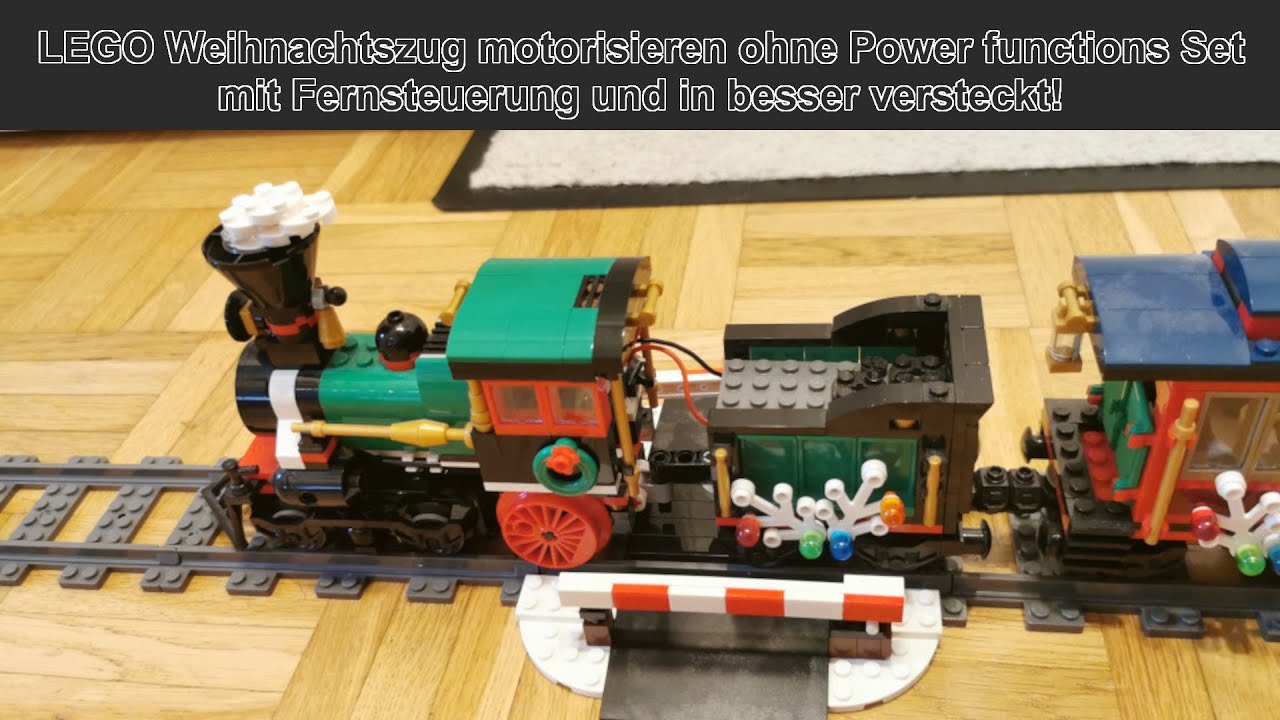 LEGO Weihnachtszug mit Fernsteuerung über ESPNow (ESP8266) ohne Power Functions