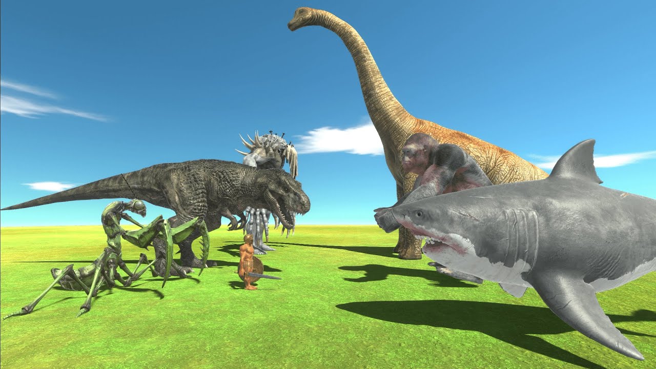 恐竜vsすべての最強生き物で最強決定戦！😱アニマルレボルトバトルシミュレーター