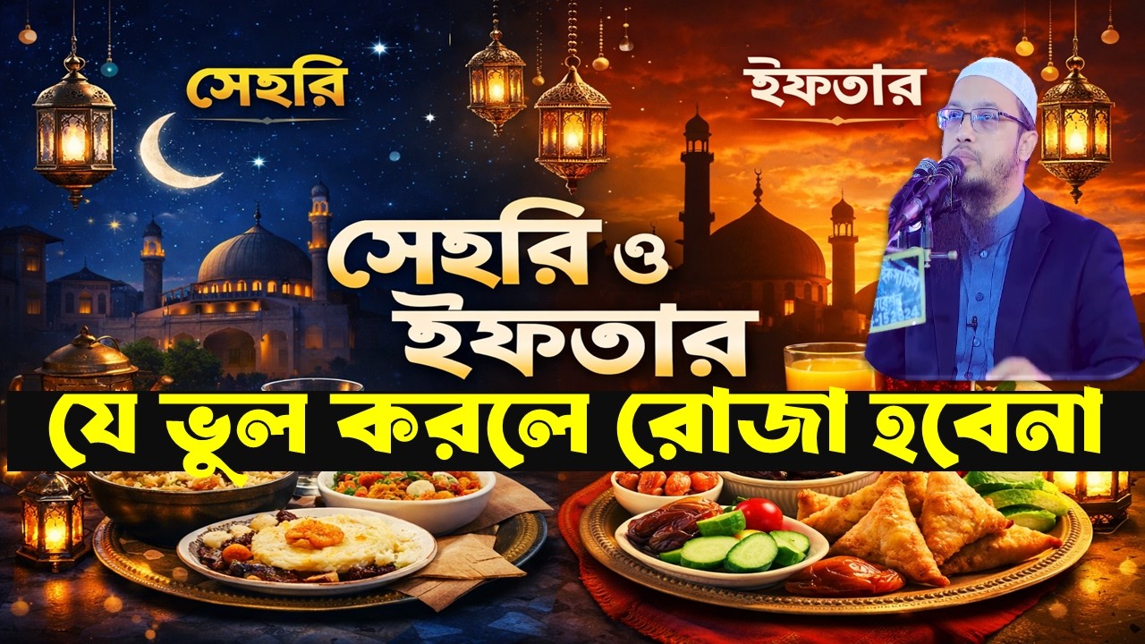 সেহরি ও ইফতারে যে ভুল করলে রোজা হবেনা। Ahmadullah waz