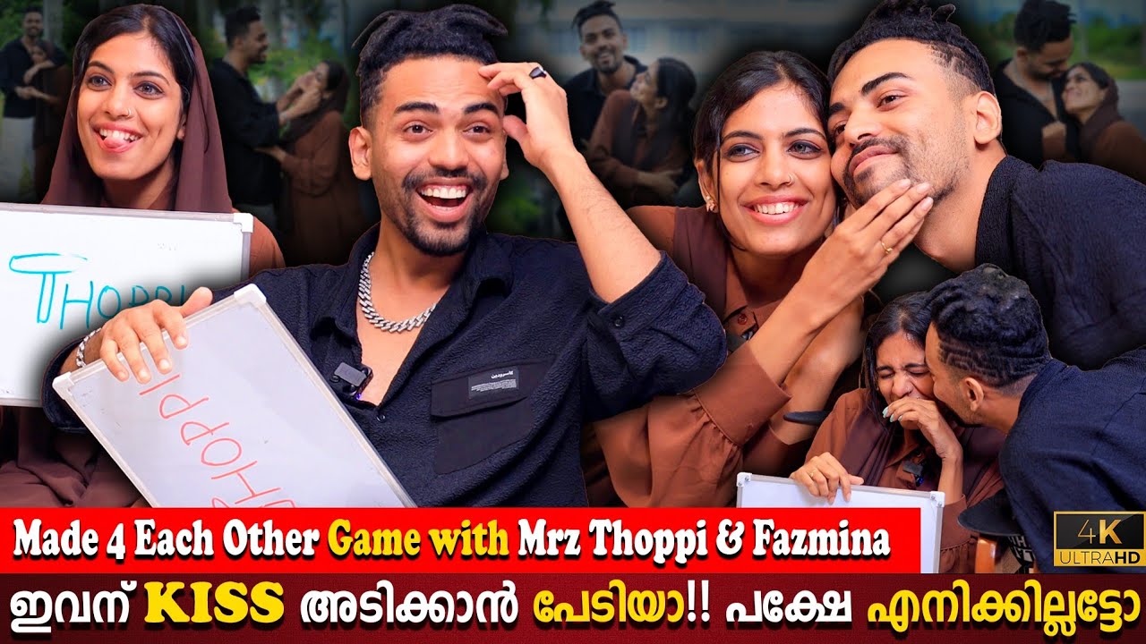 Made For Each Other Game Mrz Thoppi & Fazmina | First Kiss Live | Couple Task | Milestone Makers