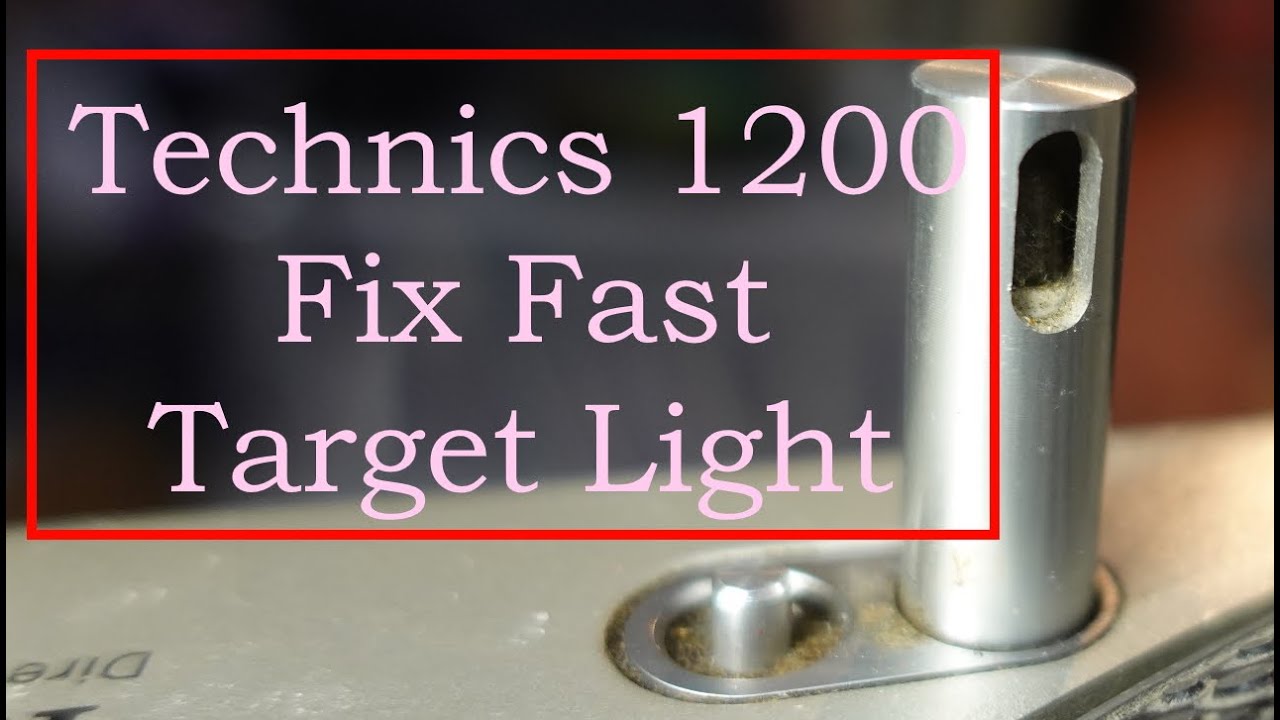 Target light Technics 1200 risalita veloce - too fast - Fix Risolto Tips Tricks -luce servizio topup