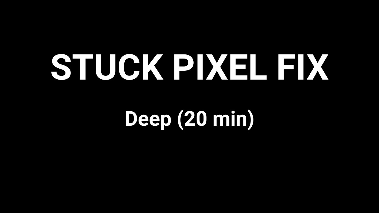 Stuck Pixel Fix - Deep ⚡ | 20 Min | iPhone Samsung TV Monitor OLED LCD Screen Repair