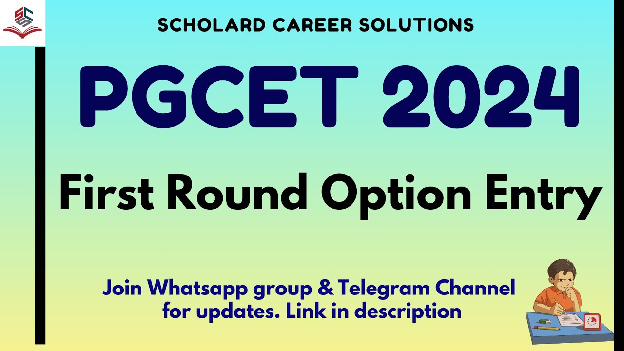 First Round Option Entry Procedure | PGCET 2024 Updates | #pgcet2024 #mbaadmission #pgcet