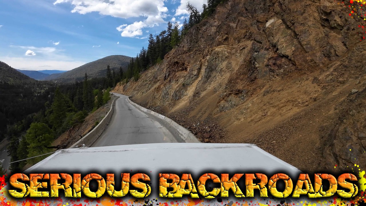 Very Narrow Road to Tulameen BC Canada