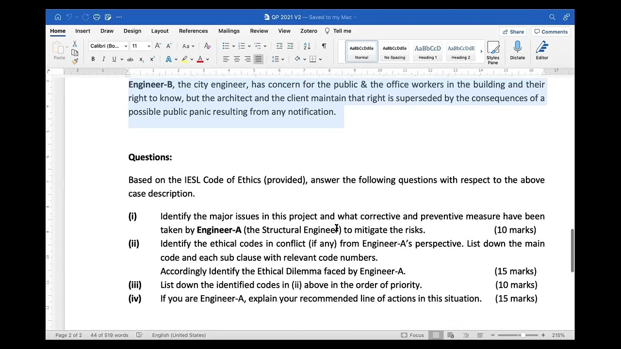 Engineering Ethics Case Study