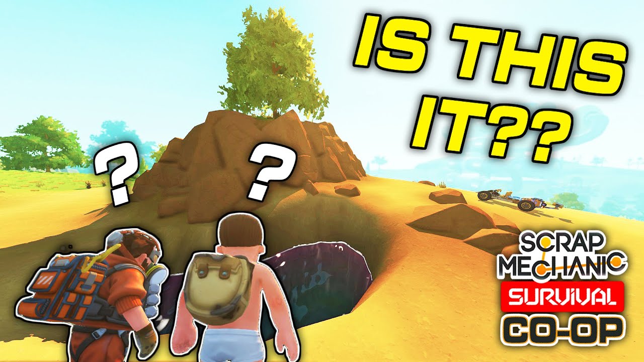 We Found Only ONE Oil Location and It's NOT in Our Favor (Scrap Mechanic Co-op Survival Ep.4)