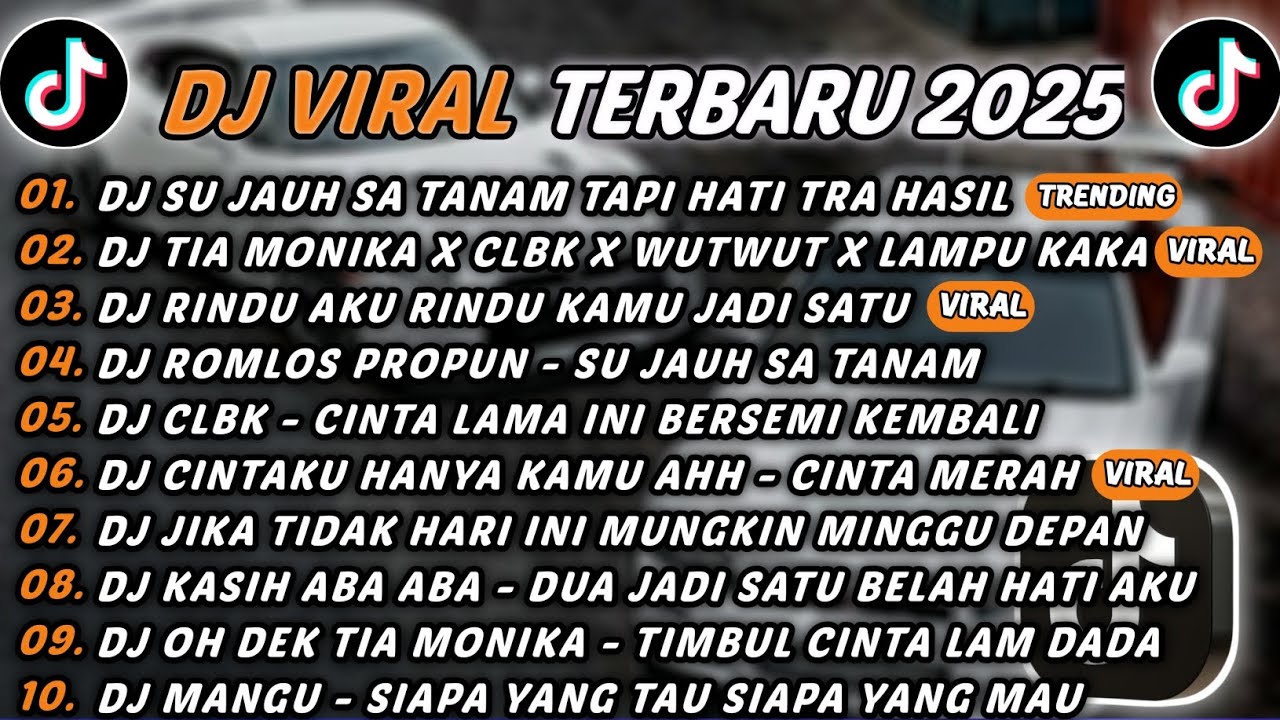 DJ TIKTOK TERBARU 2025 - DJ SU JAUH SA TANAM TAPI HATI TRA HASIL🎵DJ TIA MONIKA X CLBK X WUTWUT🎵