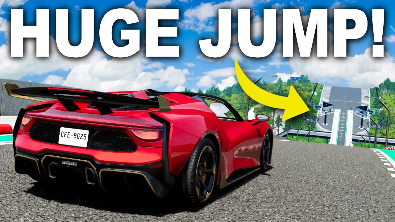 CARS vs EXTREME JUMP! - BeamNG