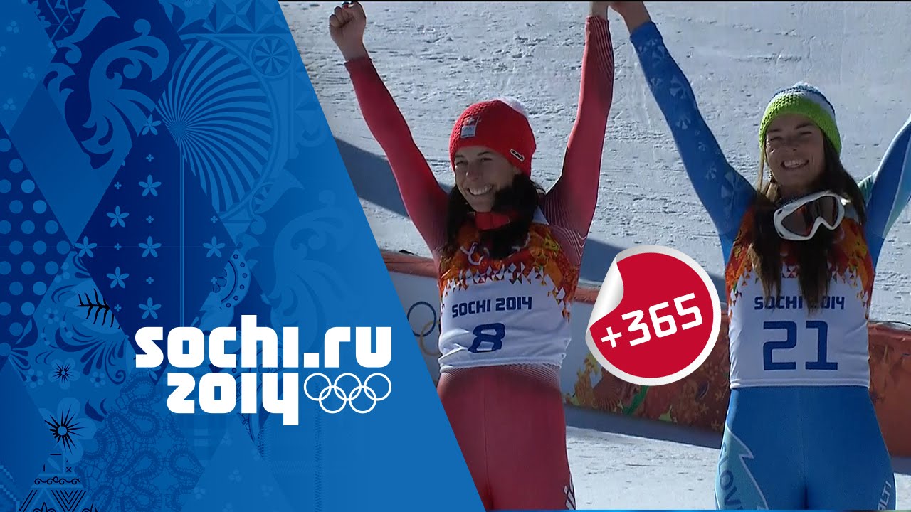 Gisin & Maze Tie For Gold - Ladies' Downhill Alpine Skiing Full Event | #Sochi365