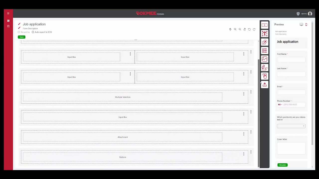 Dokmee Forms Overview, Online Form Submission Review Approval, Create Online Form Workflow Software