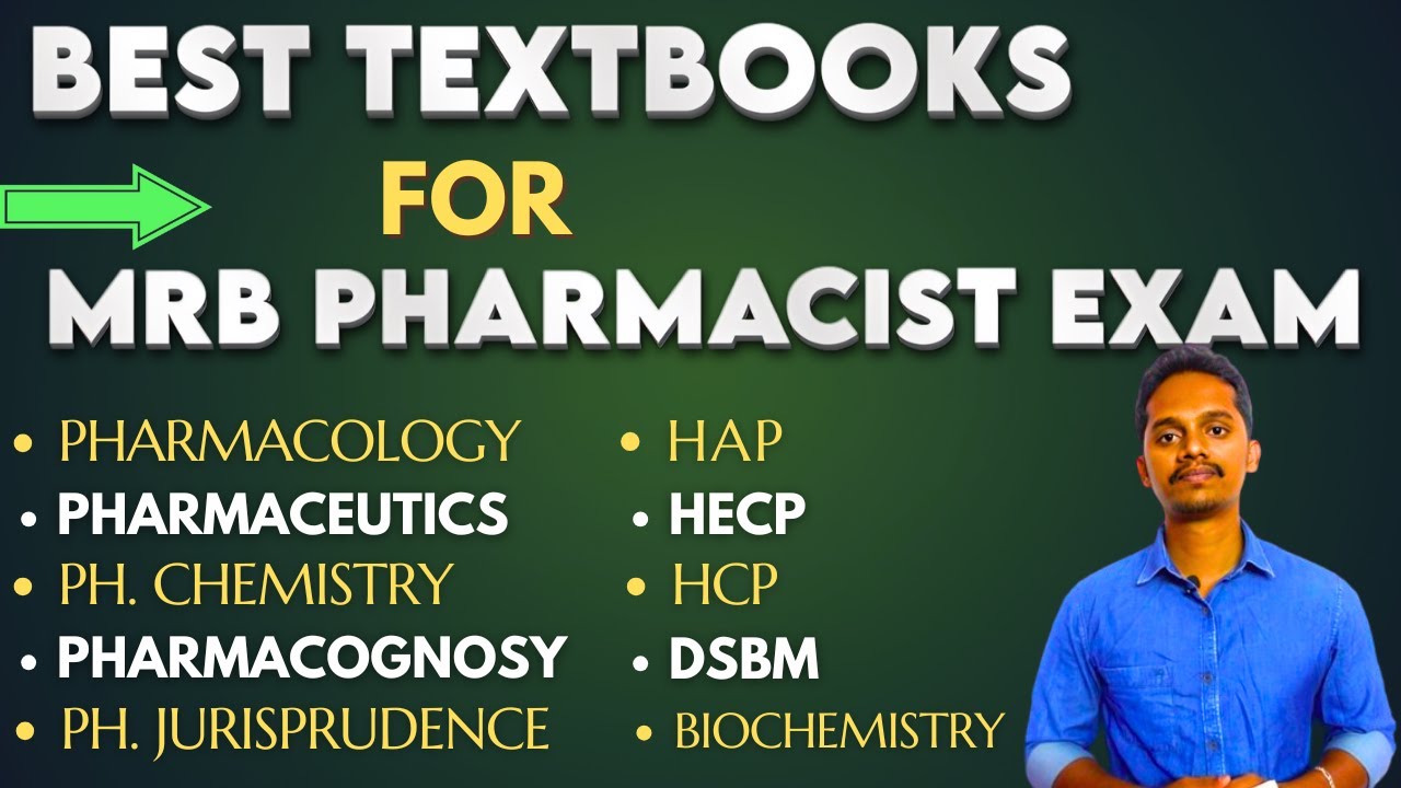 STANDARD TEXTBOOKS for MRB Pharmacist Exam | Govt. Pharmacist Exams