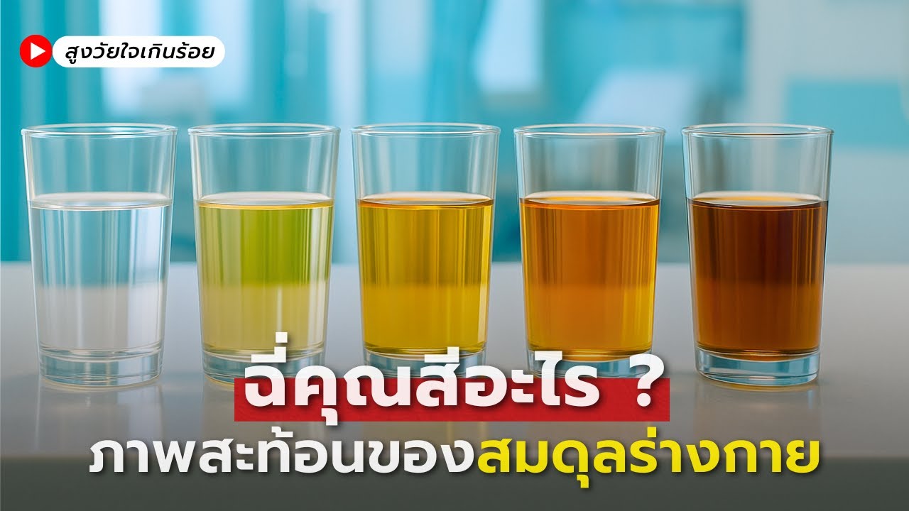 สีปัสสาวะบอกอะไร — สัญญาณลับสุขภาพที่คุณต้องรู้