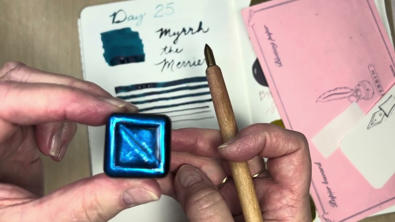 Day 25 2025 Diamine Inkvent ~ Myrrh the Merrier 