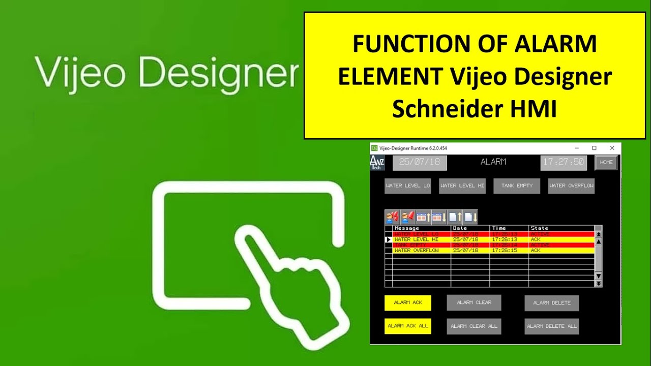 HOW TO USE ALARM ELEMENT Vijeo Designer Schneider HMI