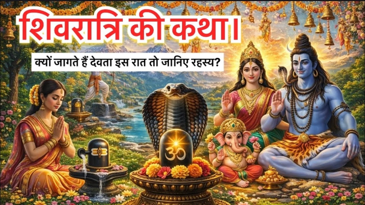 महाशिवरात्रि की कथा! क्यों जागते हैं देवता इस रात जानिए रहस्य || Sanatan Leela || Mahashit2026||