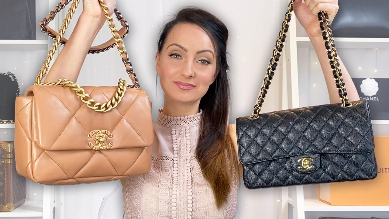 Chanel 19 Vs Classic Flap Bag Comparison Review & Outfits | WHICH IS BEST?