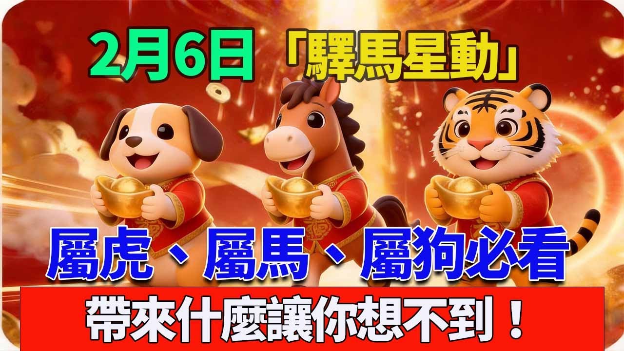 明天就太晚了！2月6日「驛馬星動」，屬虎、屬馬、屬狗三大生肖必須看到，帶來什麼讓你想不到！#生肖 #運勢 #命理 #屬相 #風水 #財運 #佛陀 #佛學 #佛法 #佛教 #修行 #智慧 #因果 #佛家