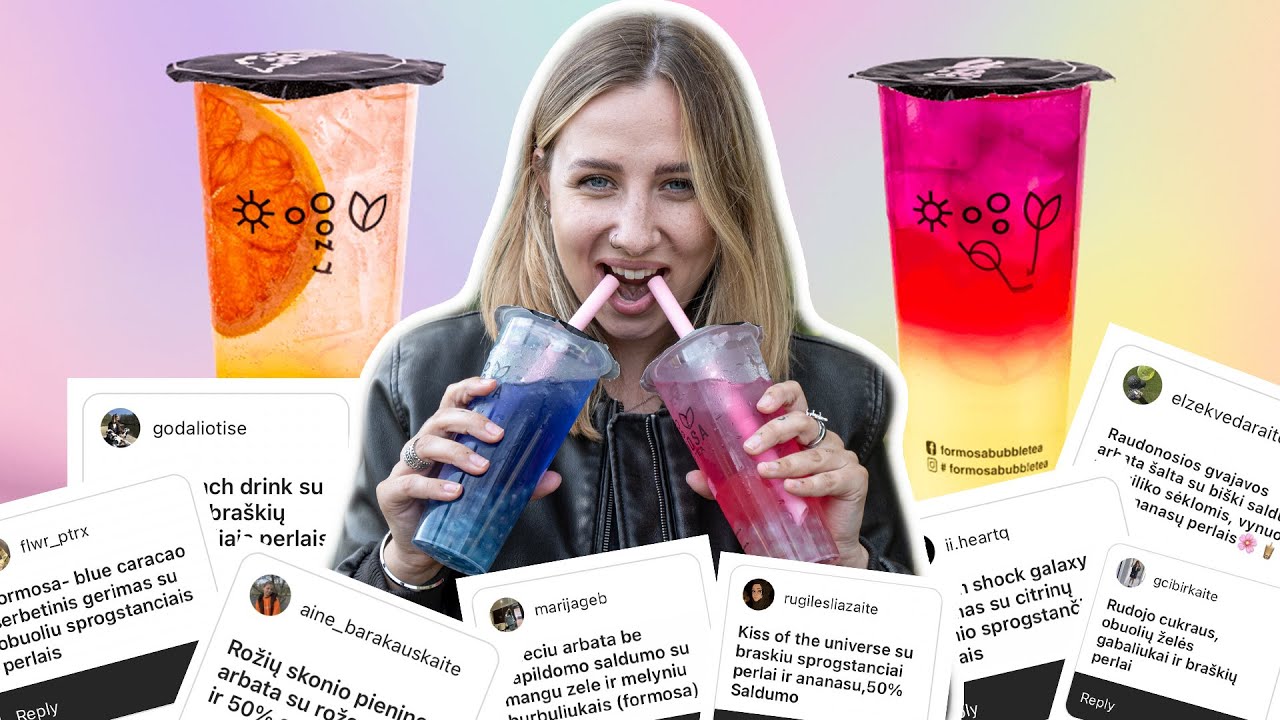 Vertinam Jūsų Mėgstamiausias Burbulines Arbatas | Silvija ir Artūras | Pildyk