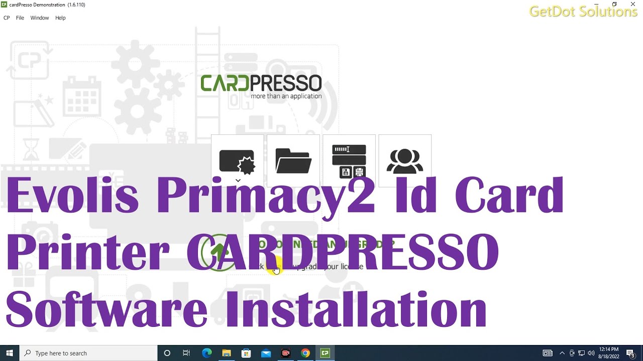 Evolis Primacy2 Id Card Printer CARDPRESSO Software Installation #printer #subscribe #how #getdot