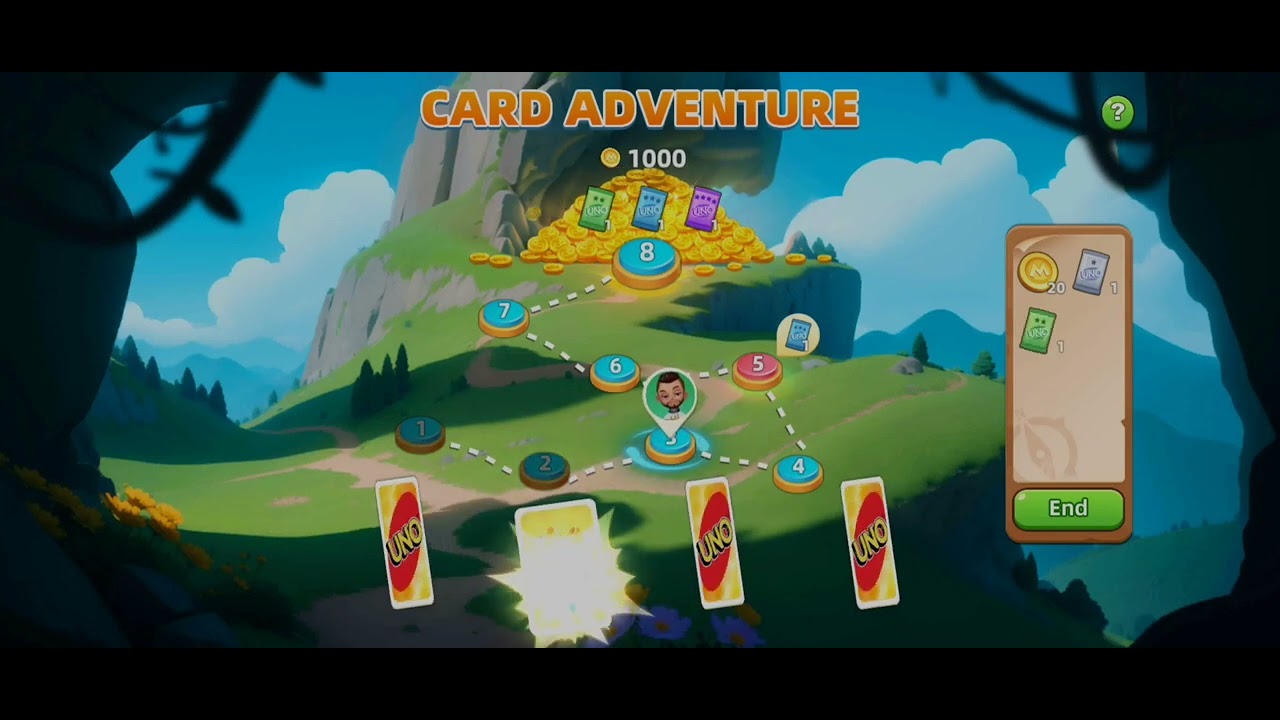 Uno card adventure
