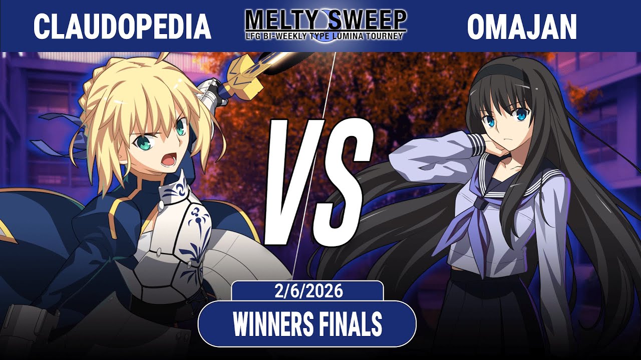 Melty Sweep 75 | WF | Claudopedia (Saber) VS. omajan (Akiha) | MBTL Netplay Bracket