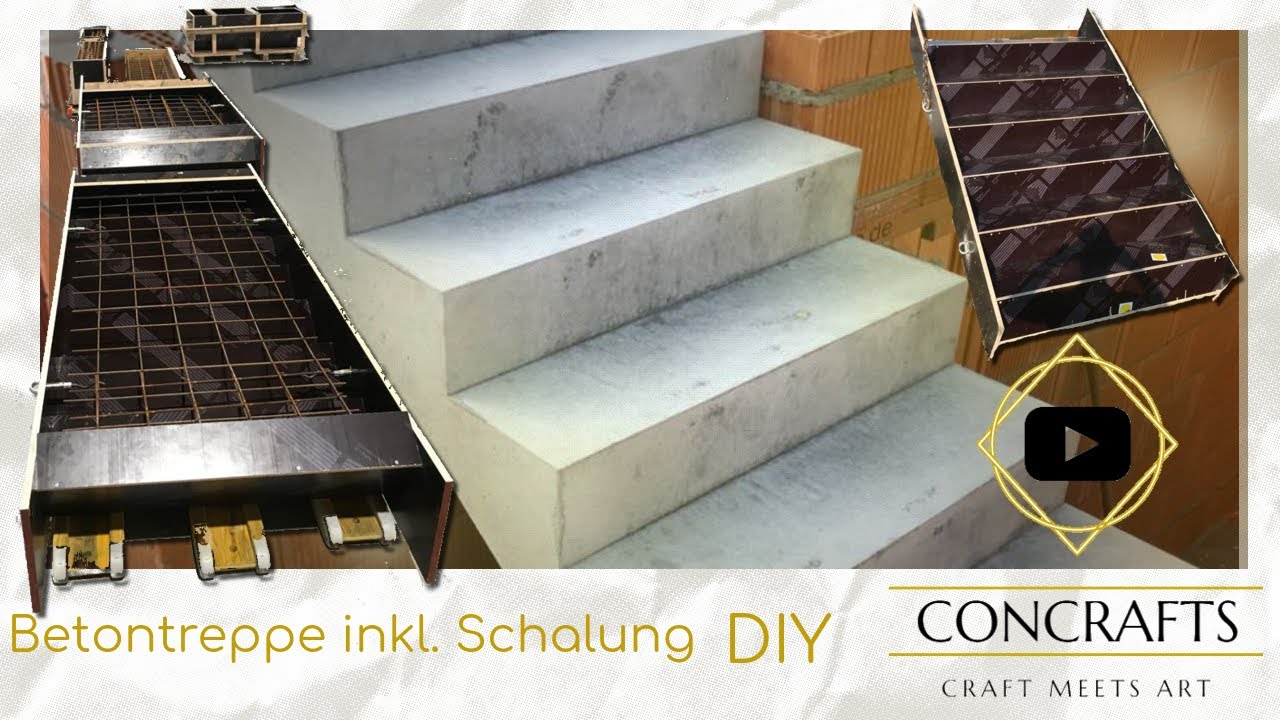 Treppe aus Beton gießen inklusive Schalung selber bauen [DIY / How To]