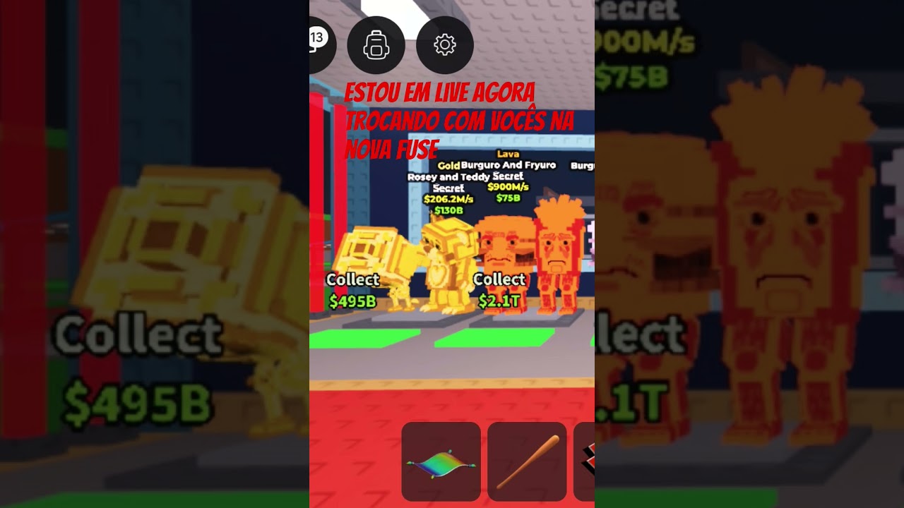 estou em live agora trocando com vocês na nova fuse