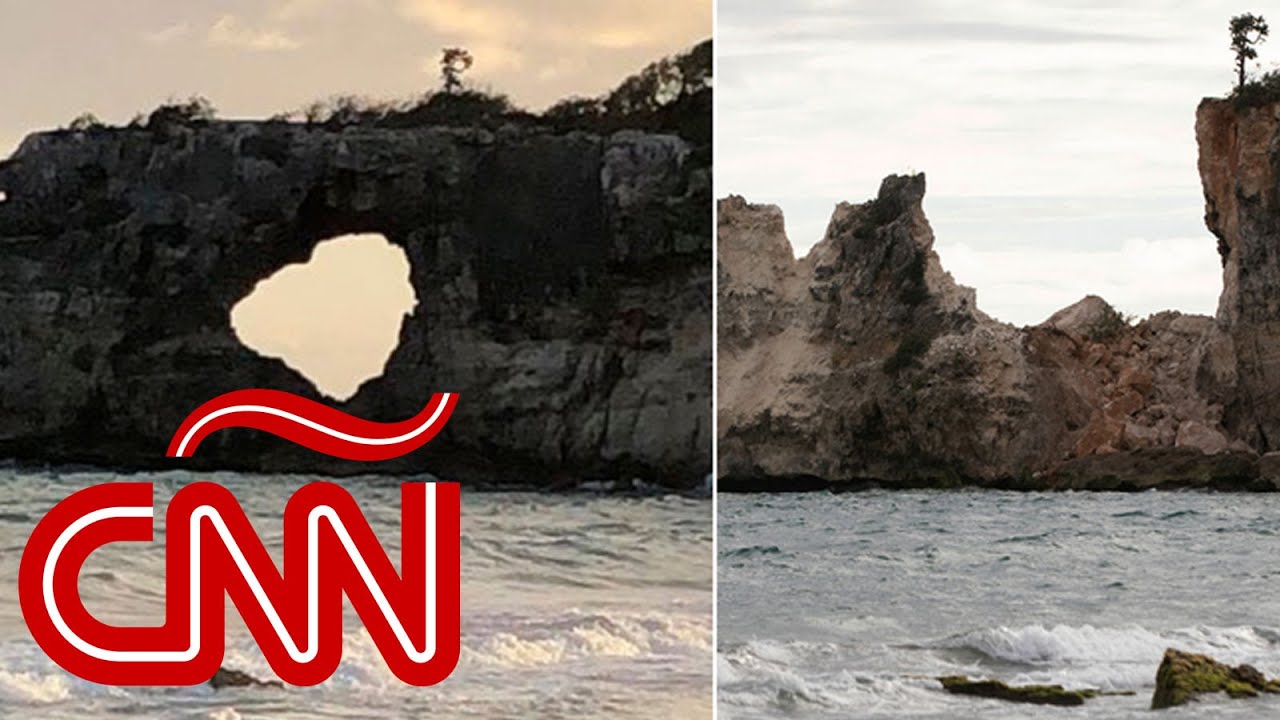 Sismo en Puerto Rico: Punta Ventana se derrumba