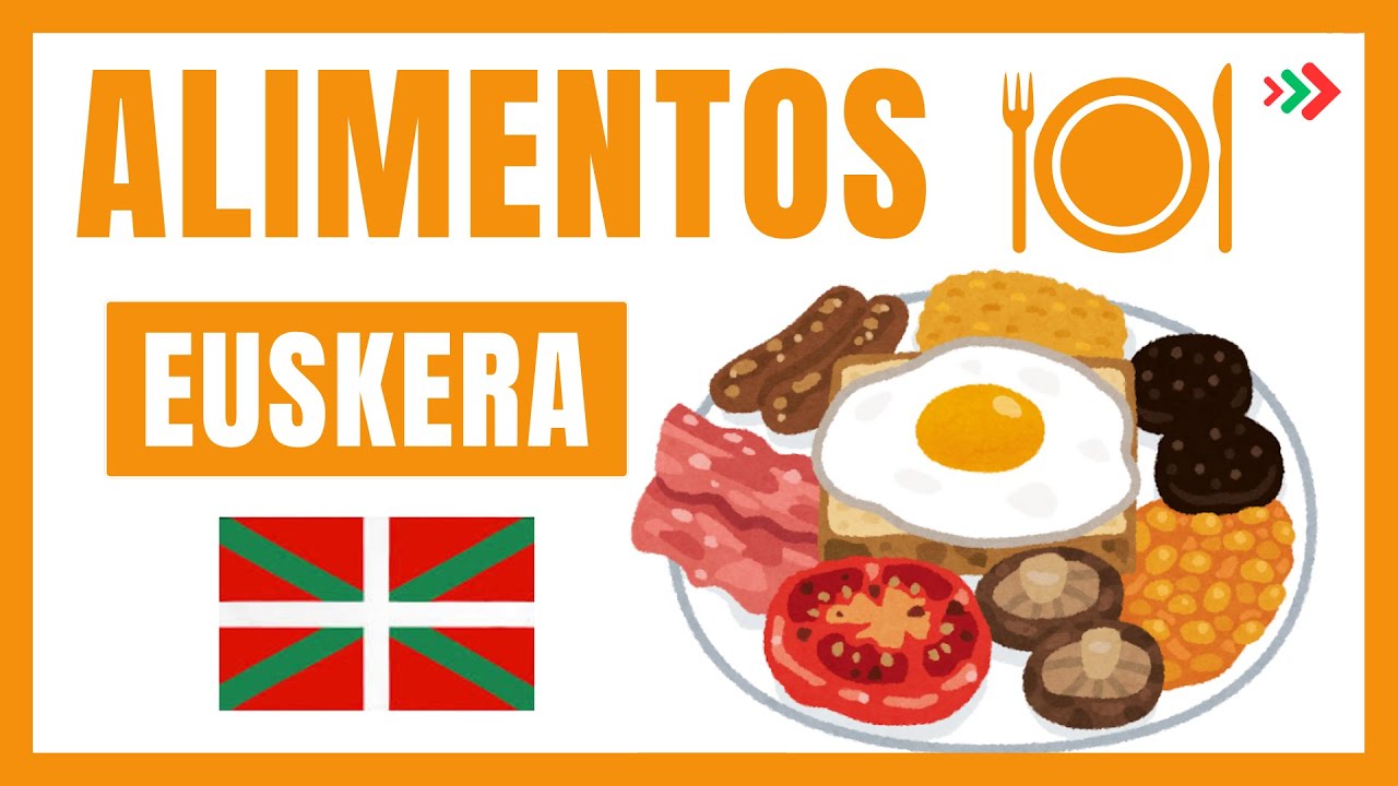 ¡Aprende los Alimentos en Euskera y Fácil y Rápido! 🥑