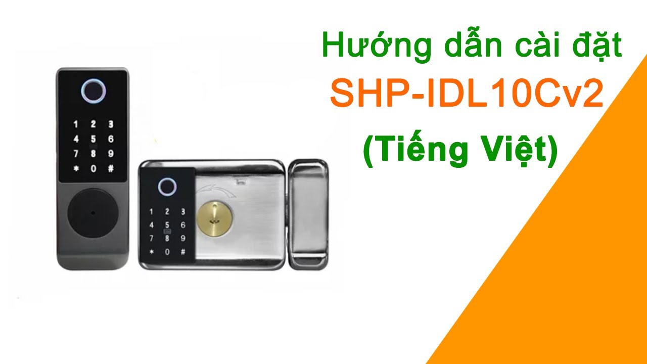 Cài đặt Khóa Cổng Chống Nước Vân Tay Thẻ Từ Mã Số 2 Mặt Đọc Wifi Tuya SHP-IDL10Cv2 (Có Tiếng Việt)