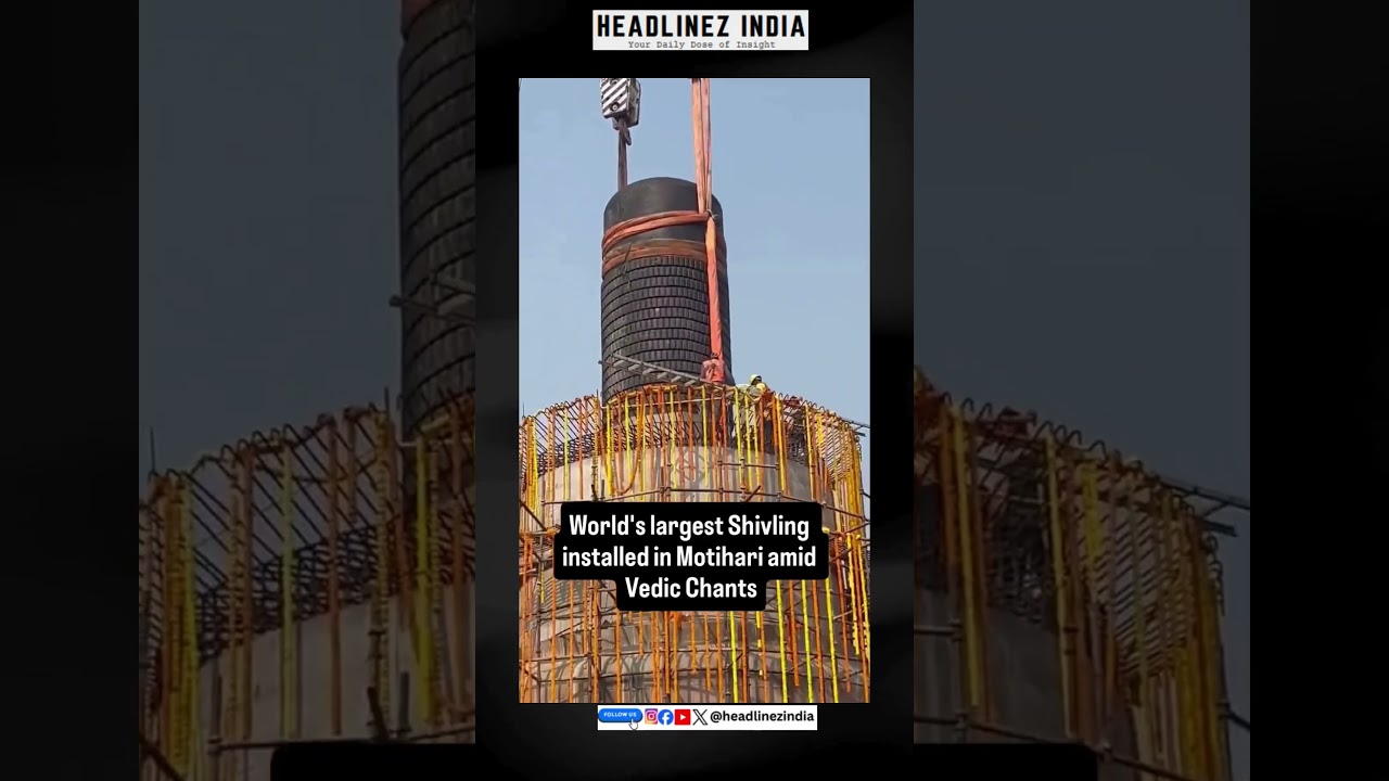 The Virat Ramayan Mandir in East Champaran, Bihar has unveiled the world’s largest Shivling..
