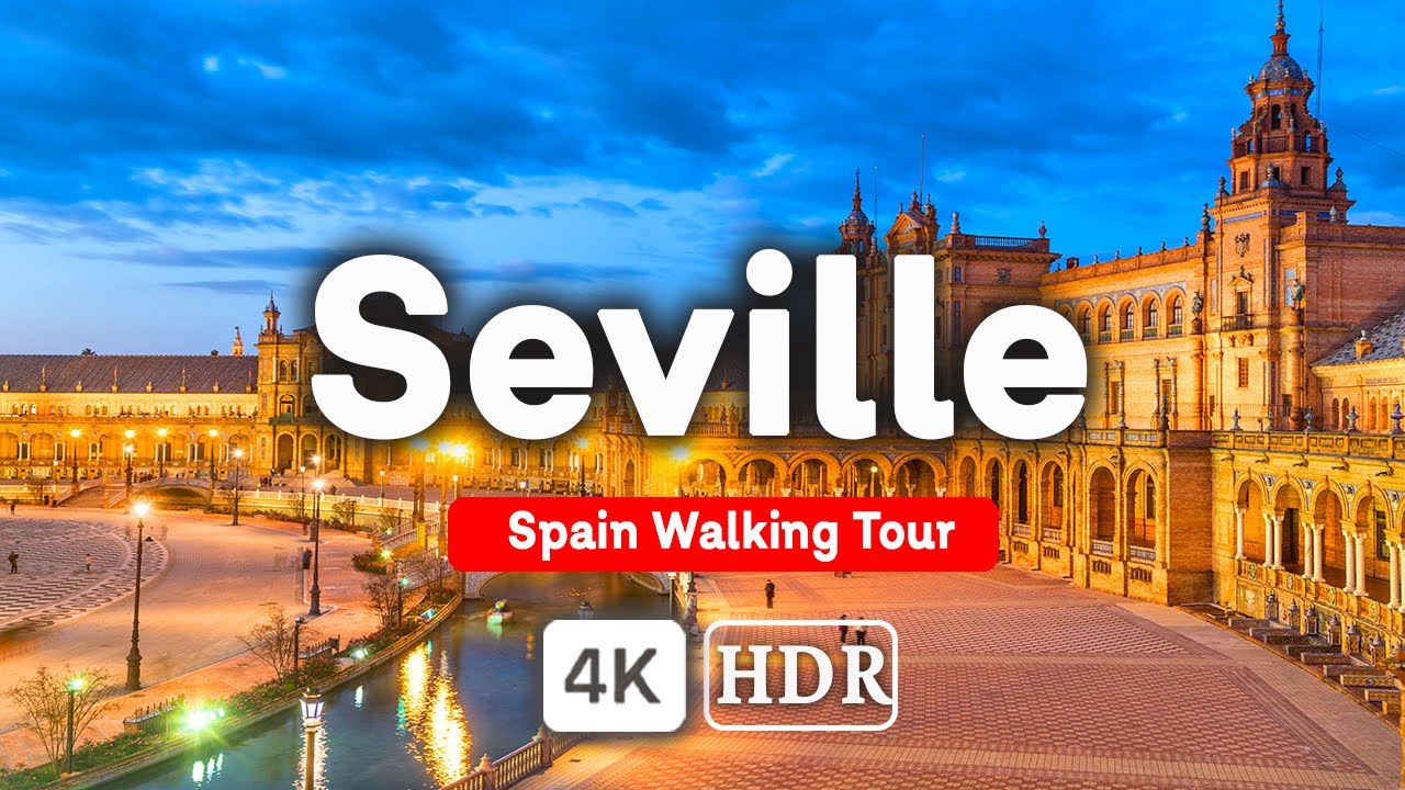 Seville Spain 🇪🇸  4K HDR 60 fps Walking Tour Video