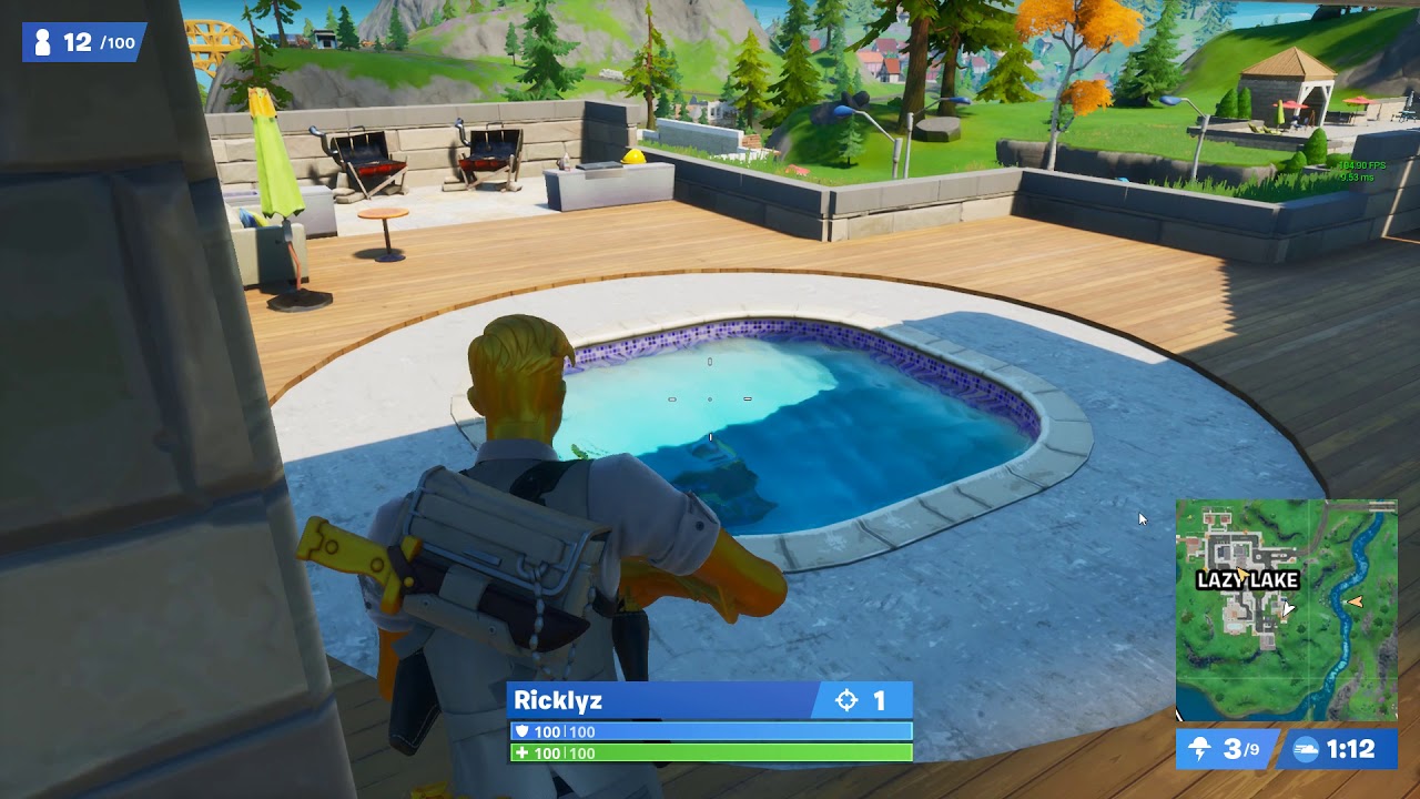 Fortnite Play - First Time Using a Harpoon Gun