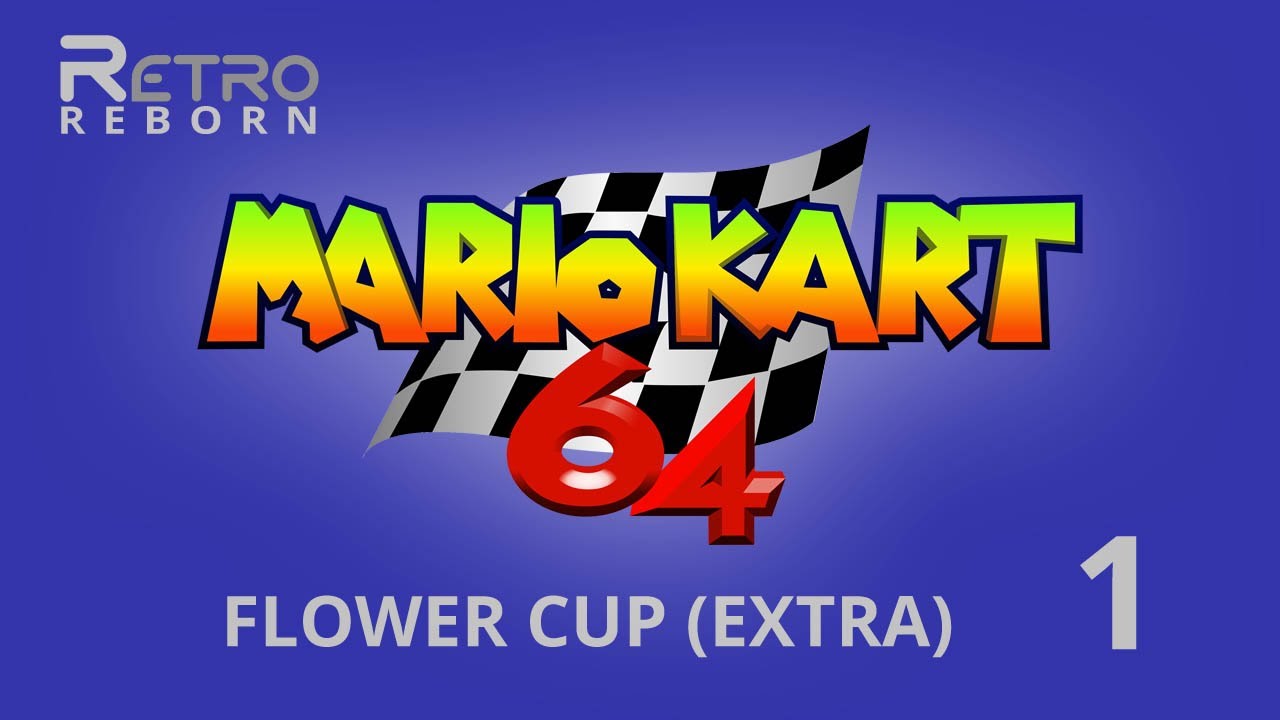 Mario Kart 64 (N64) - Flower Cup (Extra) 1 - Toad's Turnpike