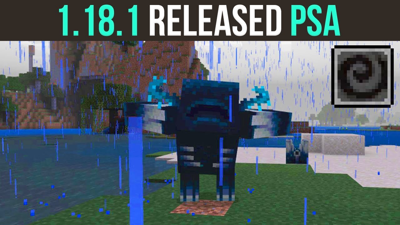 Minecraft 1.18.1 Critical Security Issue & New Warden Images