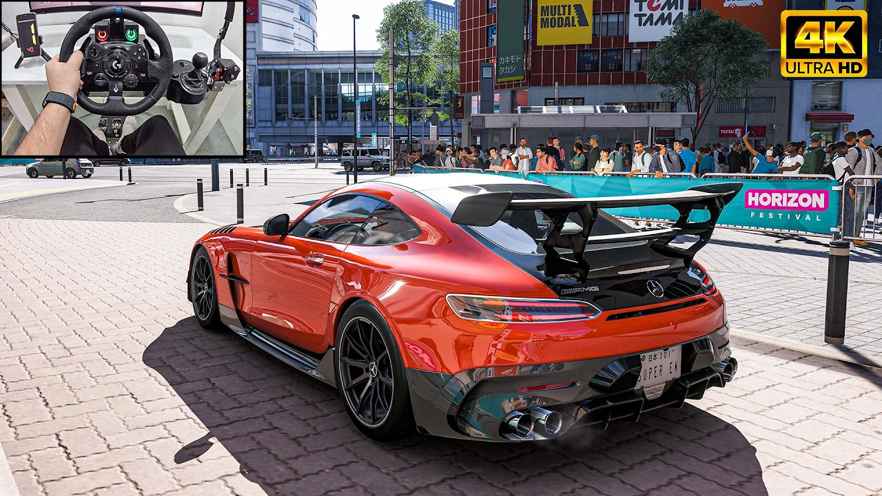 Mercedes-AMG GT Black Series - Forza Horizon 6 | Logitech G923 Steering Wheel