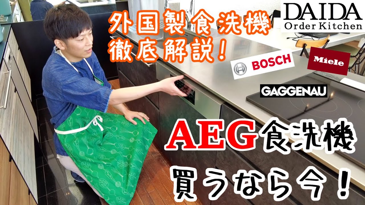 AEG食洗機、買うなら今！外国製食洗器を徹底解説　36分ひたすら熱く語ってます