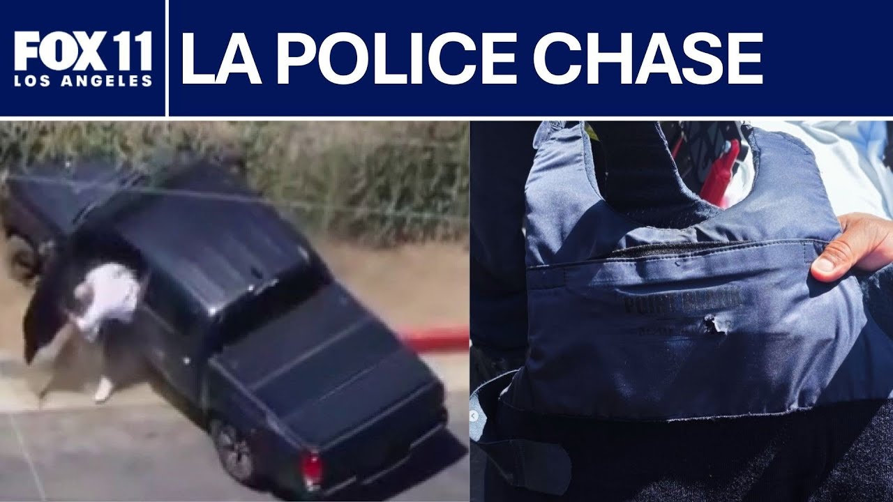 Police chase ends in shootout in Los Angeles